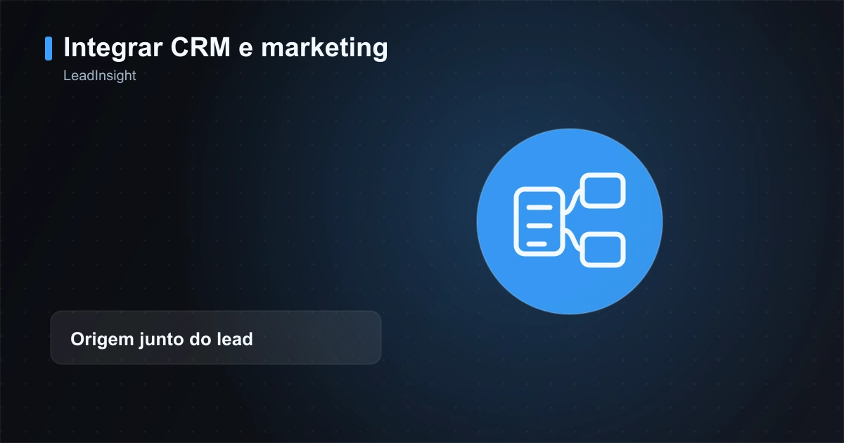Lead sendo enviado ao CRM com os dados de origem preservados